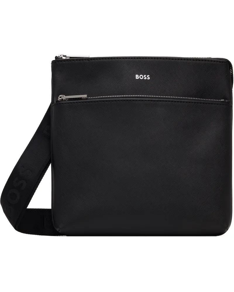 HUGO BOSS Black Large Leather Bag 001-black
