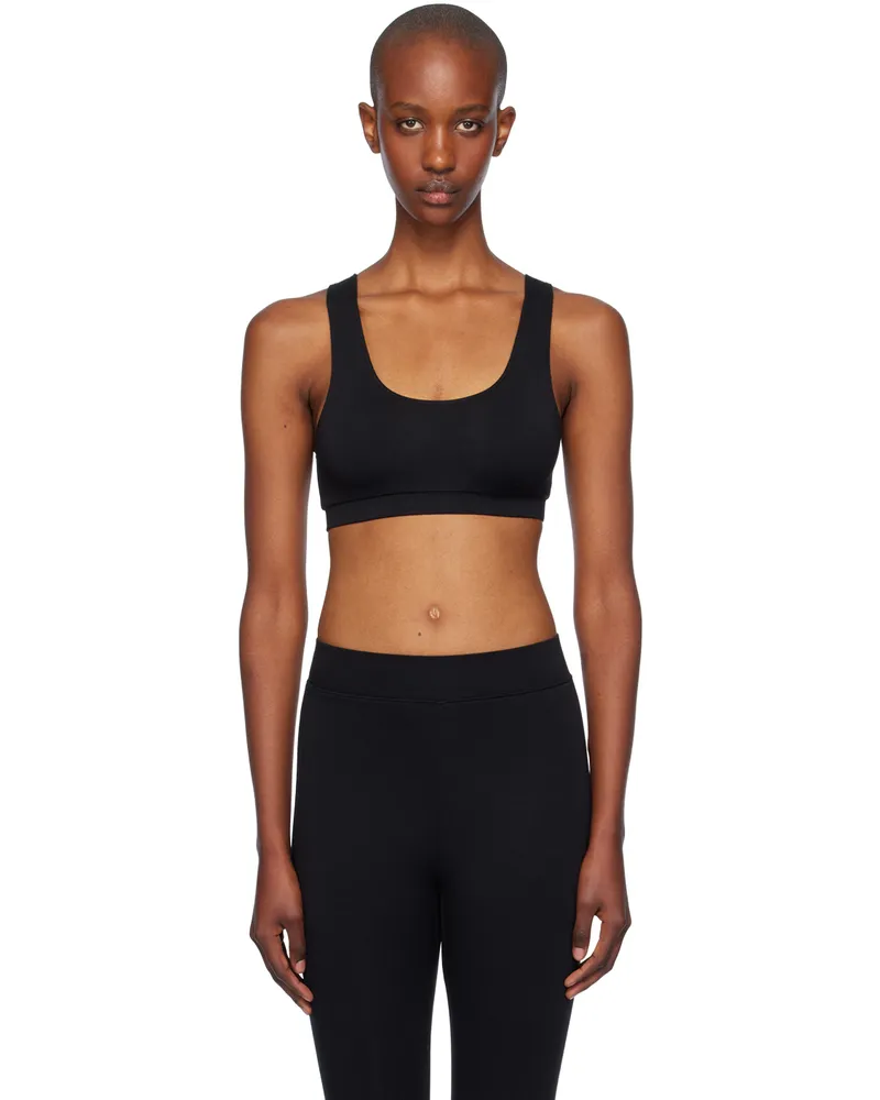 ÉTERNE Black Jersey Sport Bra Black