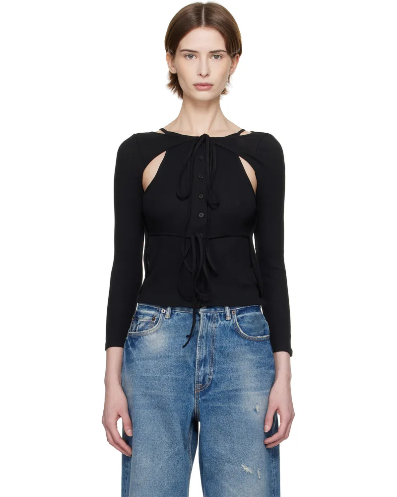 Eckhaus Latta Black Flip Top Asphalt