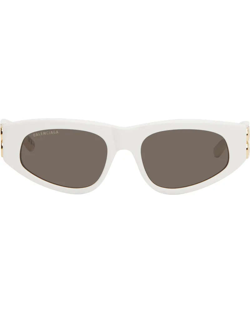 Balenciaga White Dynasty D-Frame Sunglasses 012
