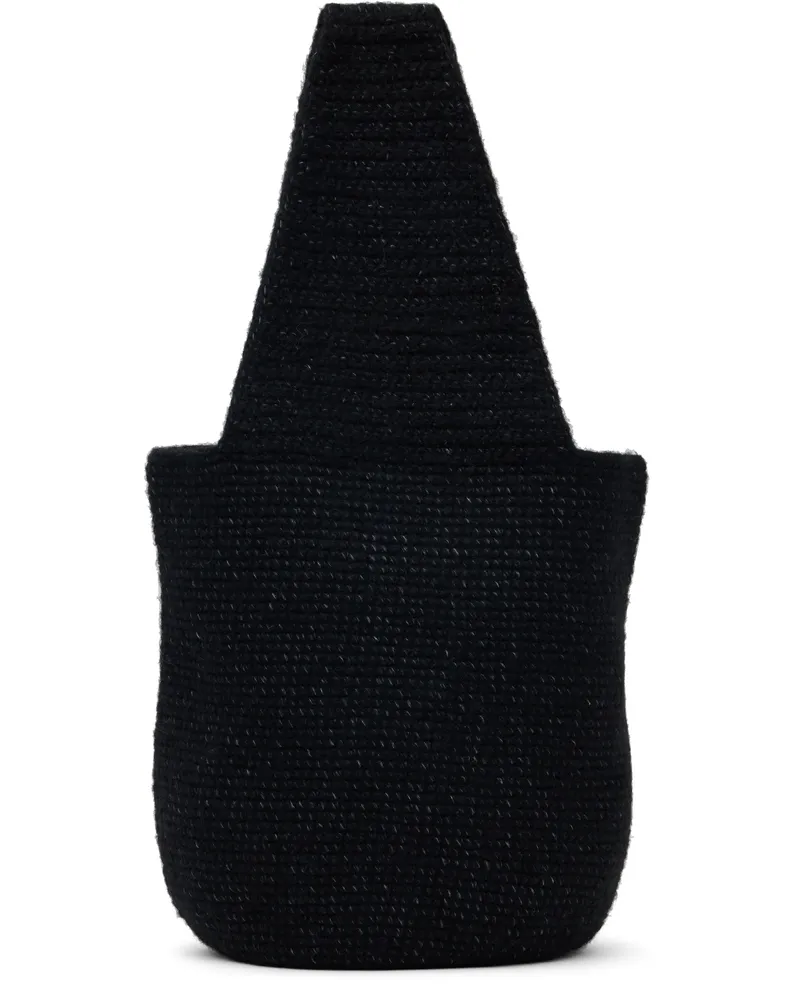 Lauren Manoogian Black Crochet Calabaza Tote B01