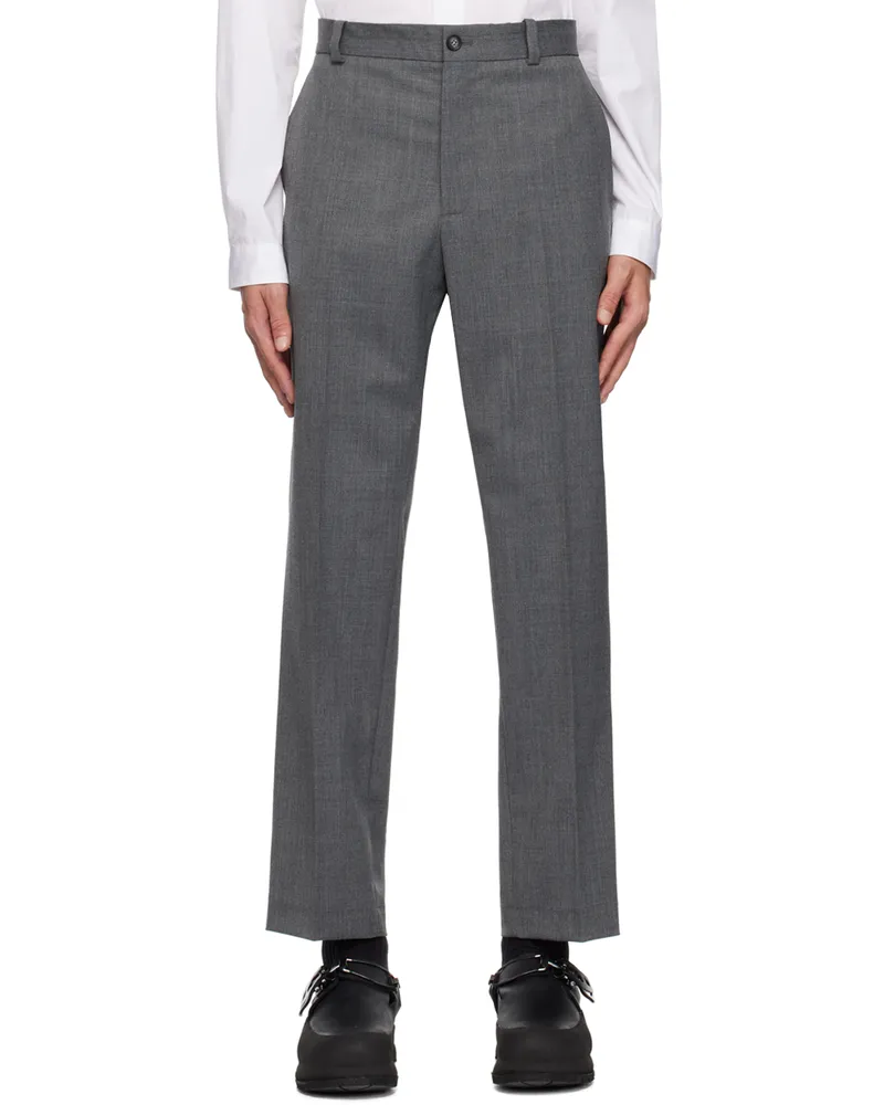Han Kjøbenhavn Grey Single Suit Trousers Grey