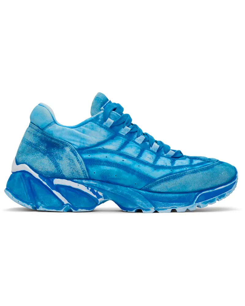 Maison Margiela Blue Distressed Sneakers T6208