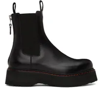 Black Single Stack Chelsea Boots