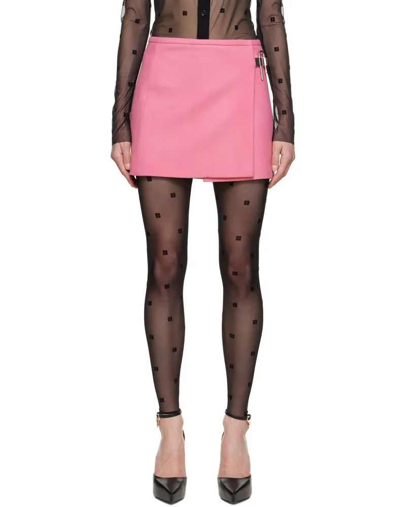 Givenchy Pink Wrap Miniskirt 670