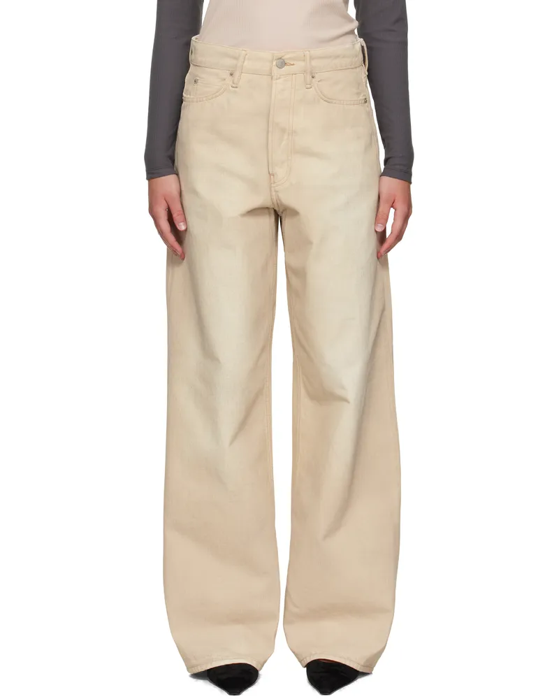 Acne Studios Beige 1981 Loose Fit Jeans Ae0