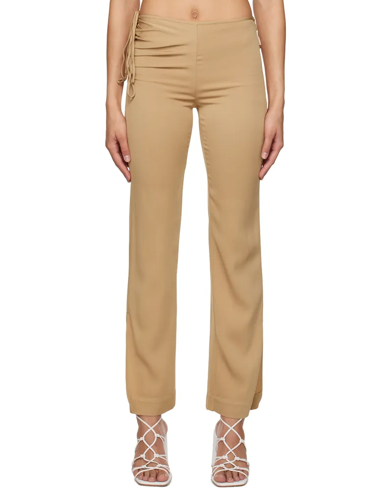 Christopher Esber Tan Bertoia Trousers Tannin