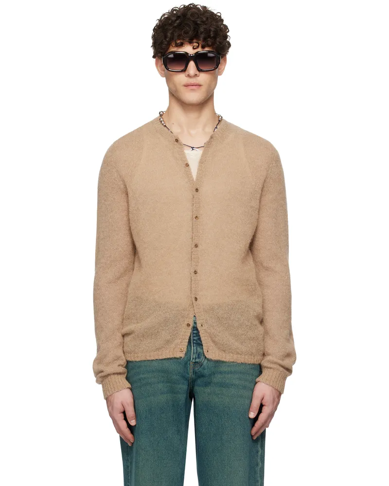 Paloma Wool Tan Button Alone Cardigan 327