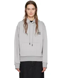 Wooyoungmi Gray Patch Hoodie Grey