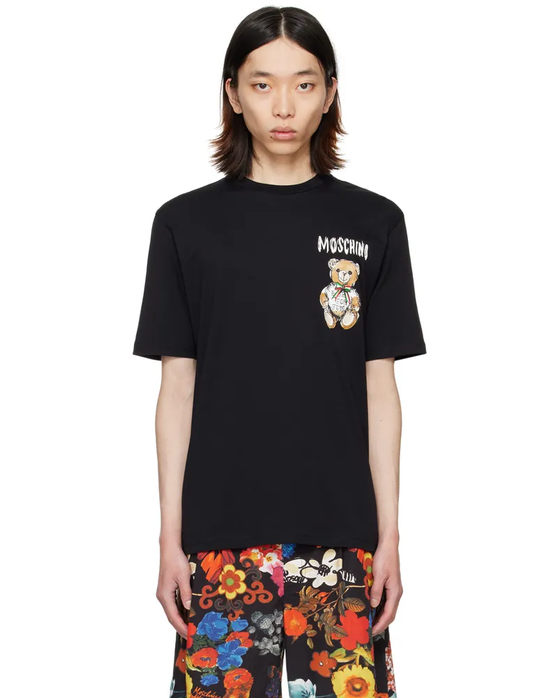 Moschino Black Printed T-Shirt V1555