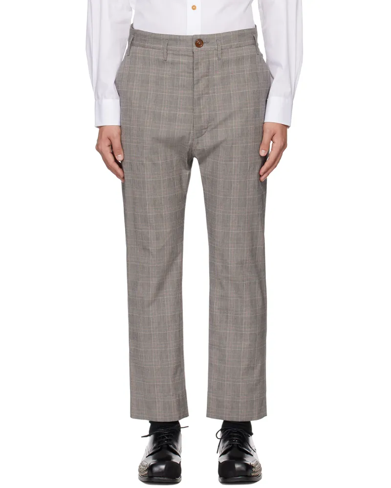 Vivienne Westwood Gray Cruise Trousers Ss24-p202