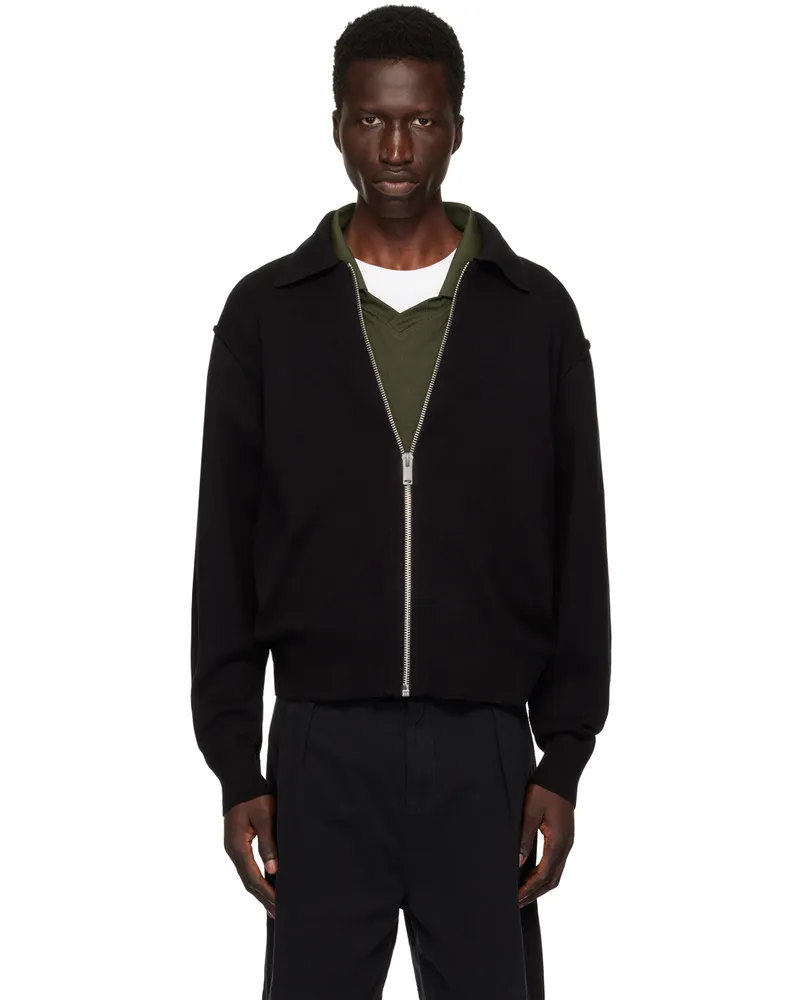 Han Kjøbenhavn Black Zip Cardigan Black