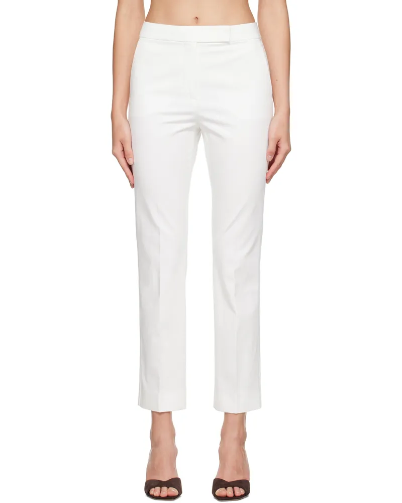 Max Mara Off-White Okra Trousers 056