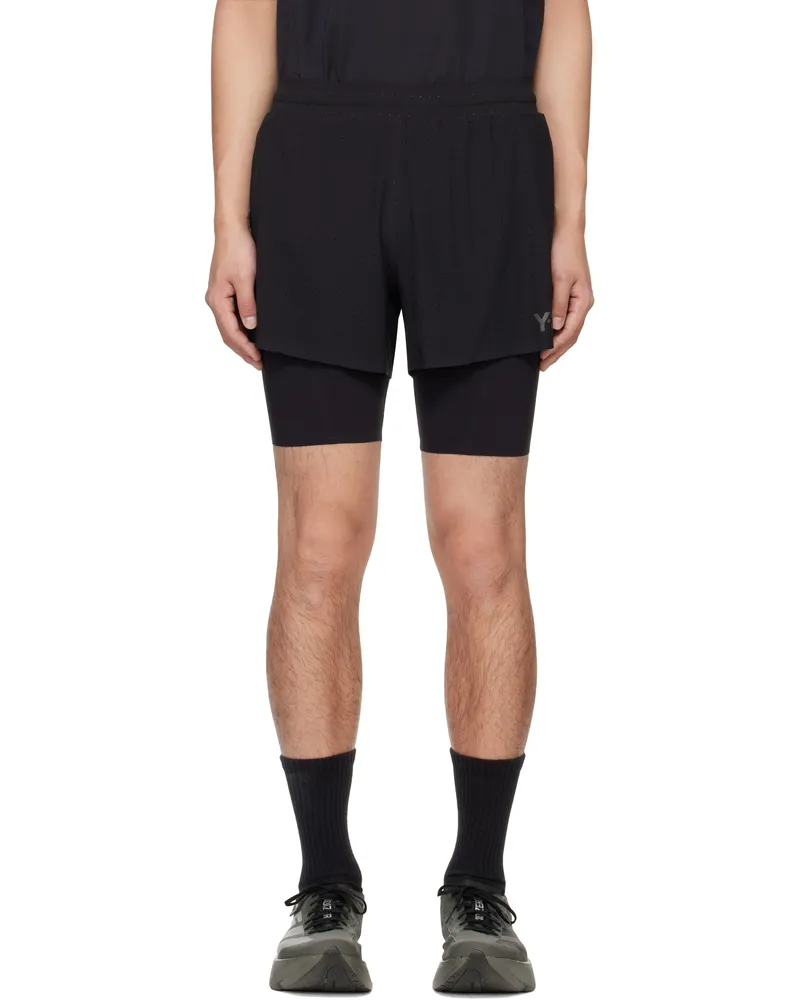 Y-3 Black Running Shorts Black