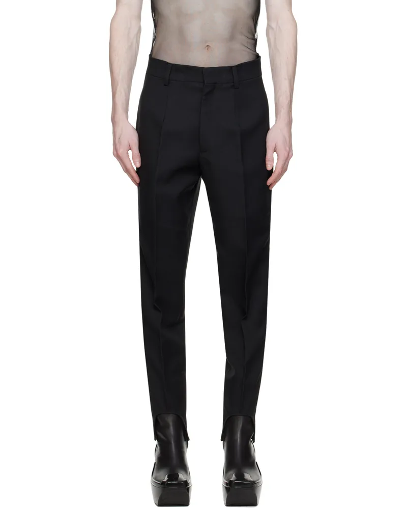 Random Identities Black Garterless Trousers Black