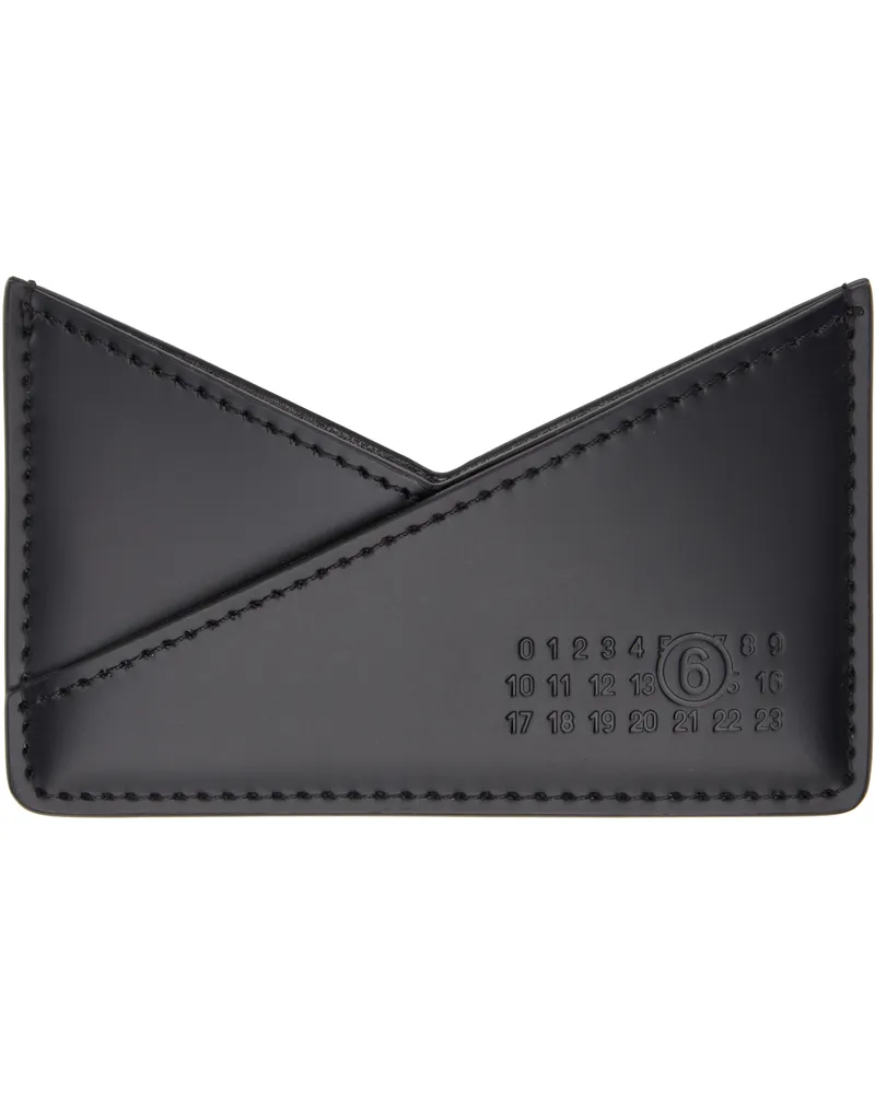 Maison Margiela Black Triangle 6 Card Holder Tblack