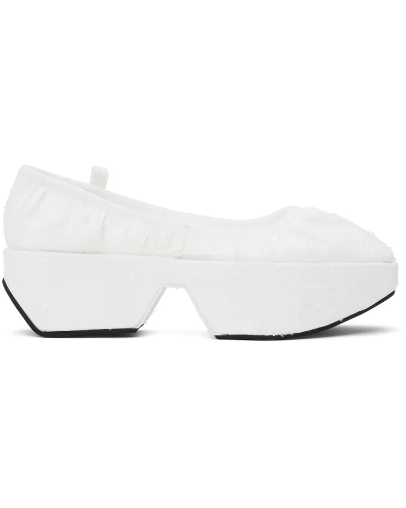 Cecilie Bahnsen White Alexandra Ballet Flats White