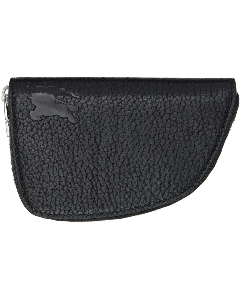Burberry Black Small Shield Zip Wallet Black