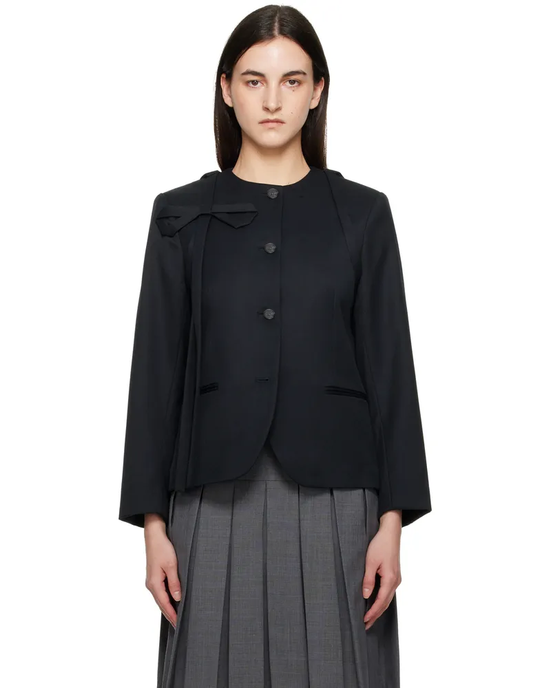 Sandy Liang Black Kallo Blazer Black