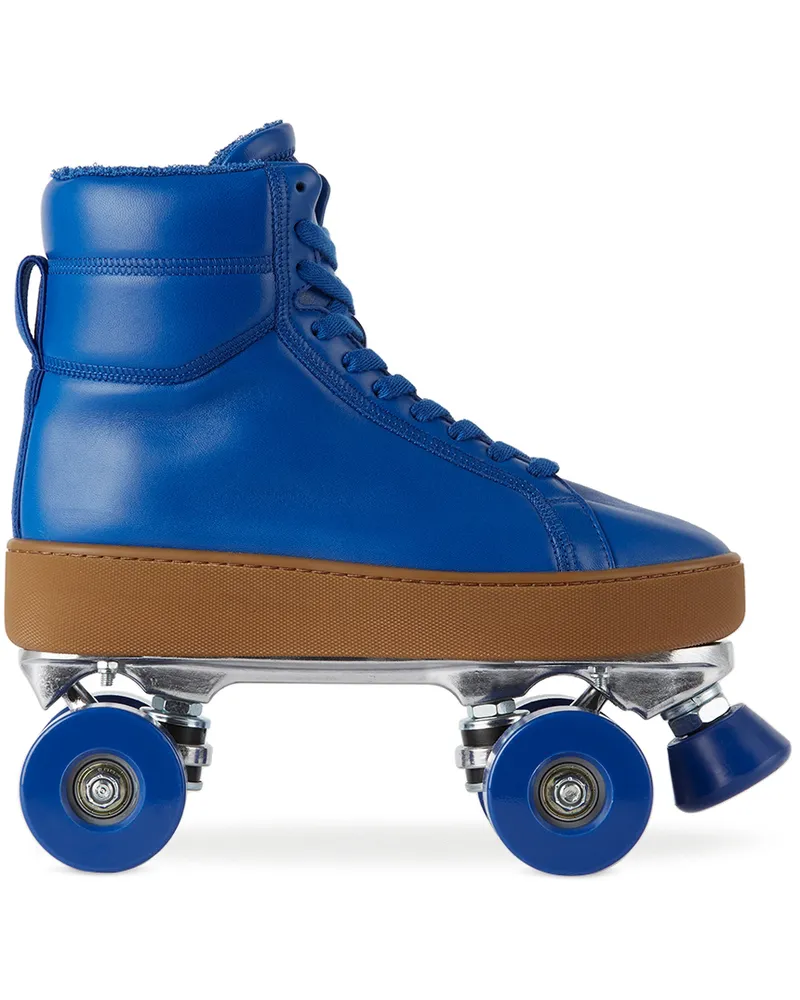Bottega Veneta Blue Quilt Roller Skates 4294