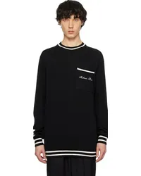 Balmain Black Signature Sweater Eer