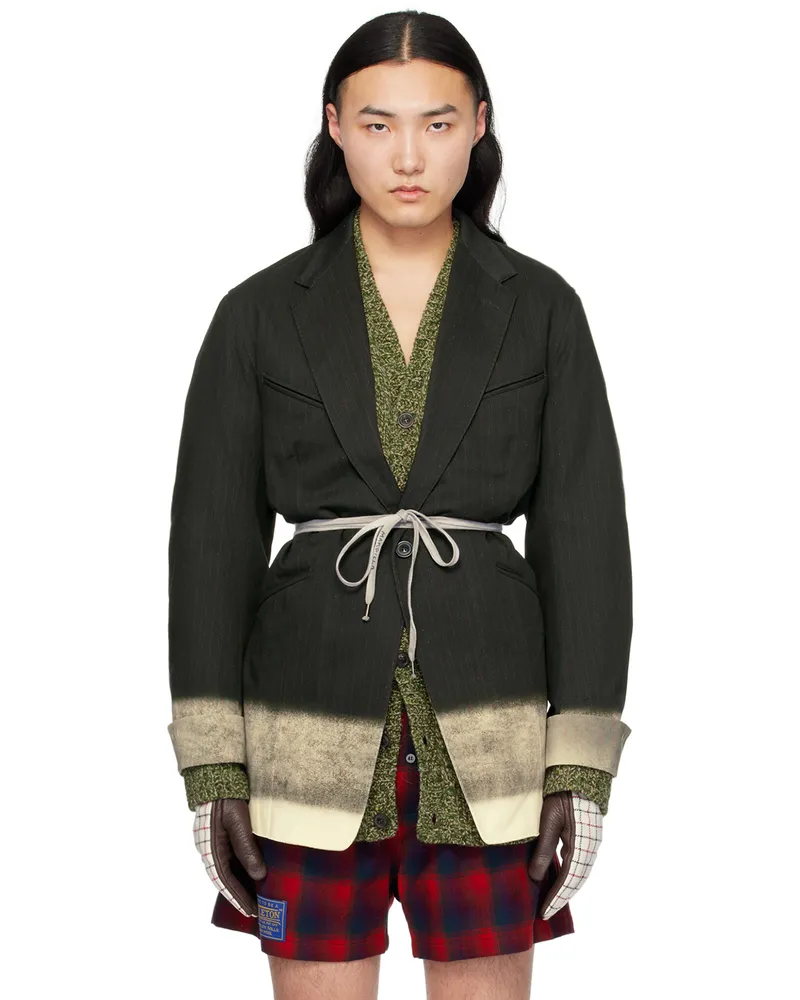 Maison Margiela Black Trompe-L'œil Blazer 001s