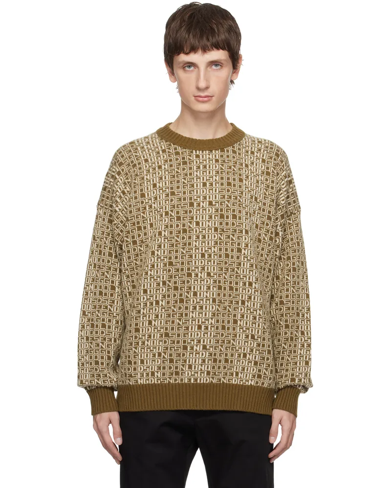 Golden Goose Green Jacquard Sweater 55557