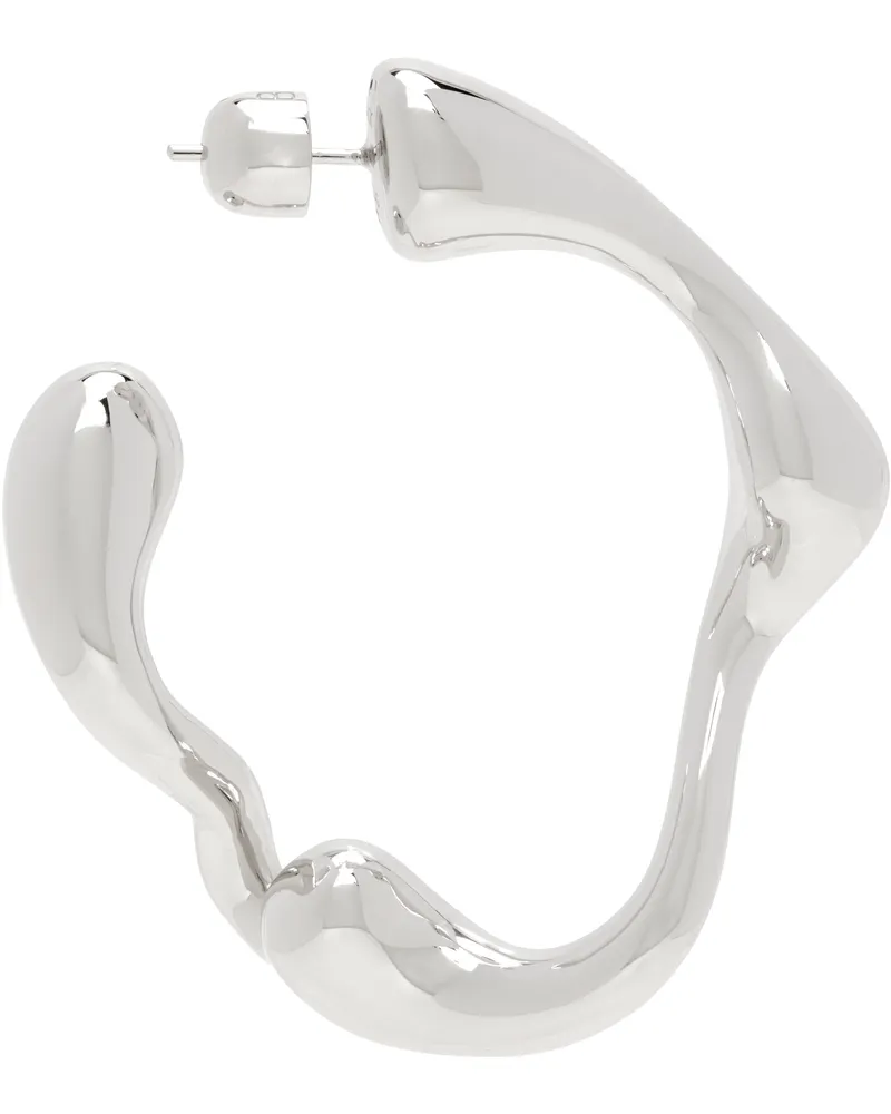 Maria Black Silver Splash Hoop Single Earring Sterling