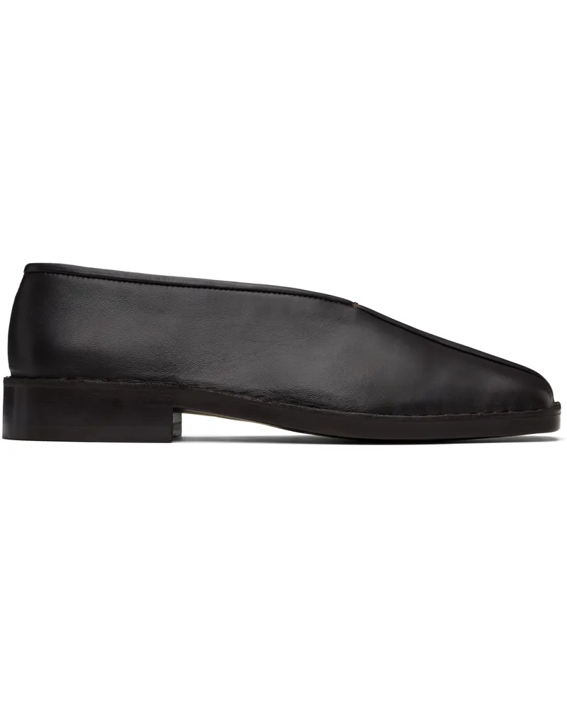 Christophe Lemaire Brown Flat Piped Loafers Br490