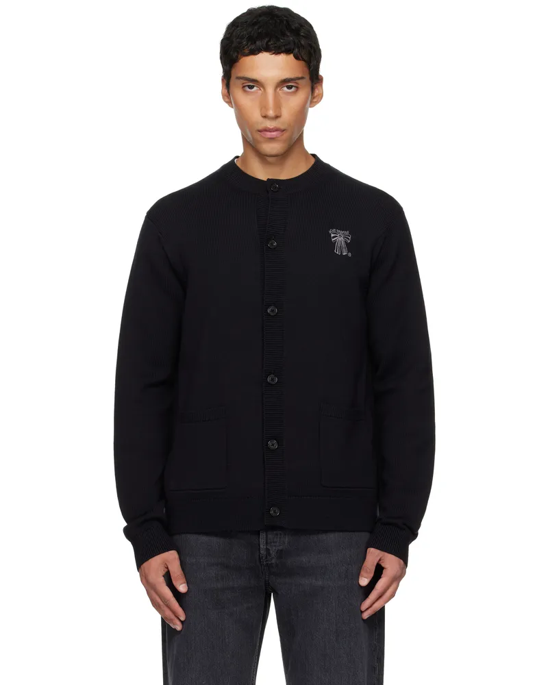 Acne Studios Black Crewneck Cardigan 900