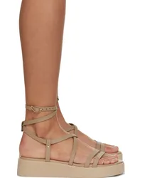 Ancient Greek Sandals Taupe Aristea Sandals Taupe