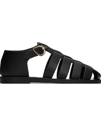 Ancient Greek Sandals Black Homeria Sandals Black