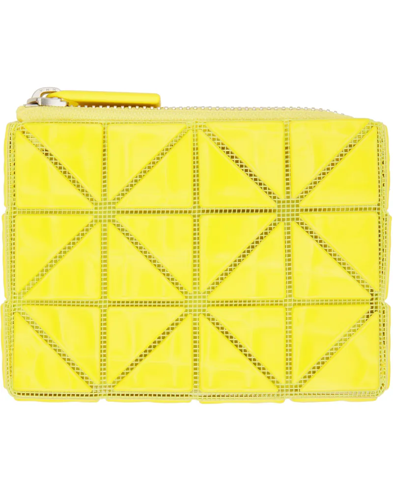 Issey Miyake Yellow Cassette Wallet 52-yellow