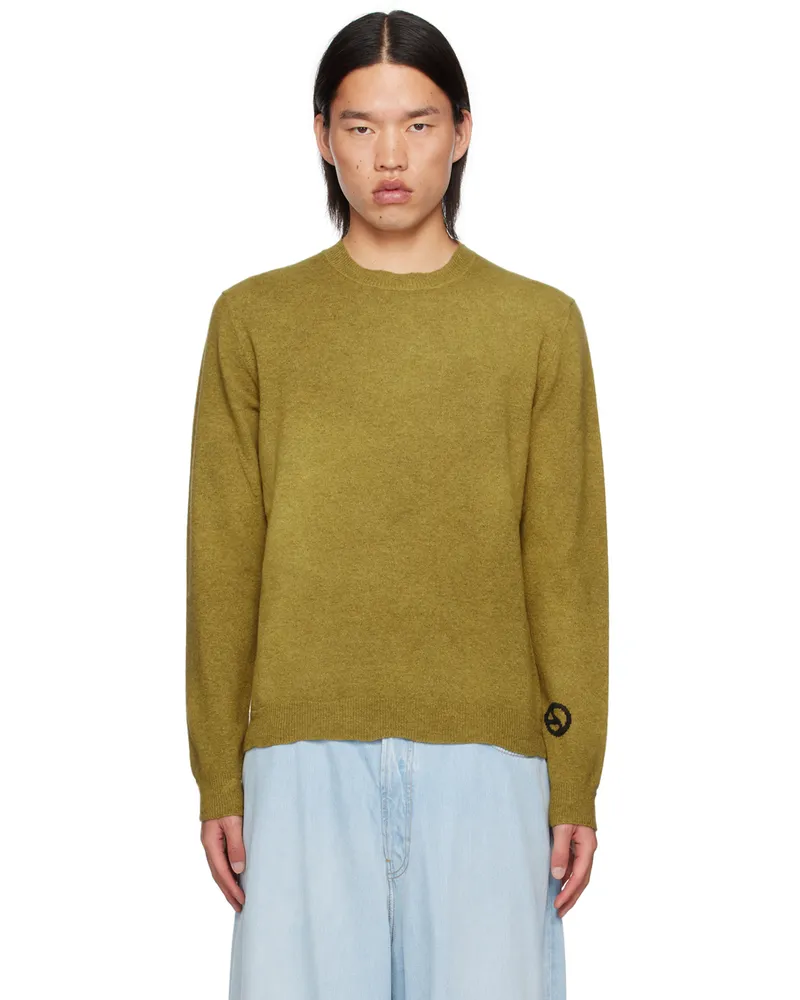 Acne Studios Yellow Crewneck Sweater Dp3