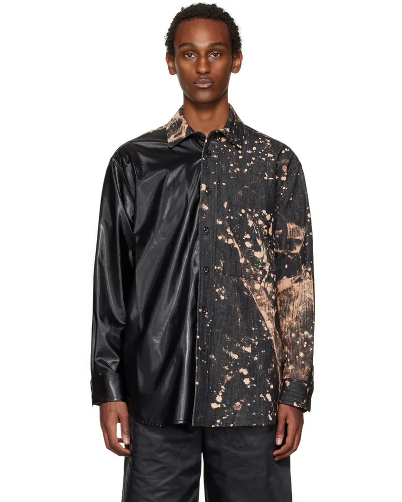 Song For The Mute Black Super Oversized Shirt Black
