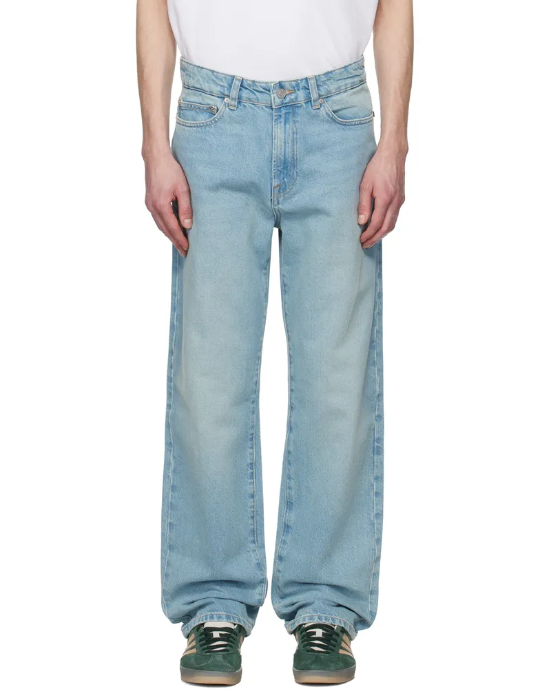 Lacoste Blue 5-Pocket Straight Cut Jeans Mku
