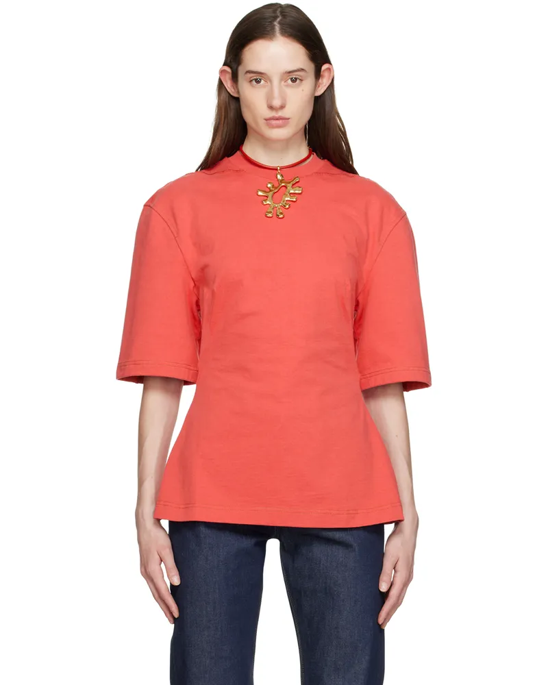 Jacquemus Red 'Le T-Shirt Camisa' T-Shirt 470