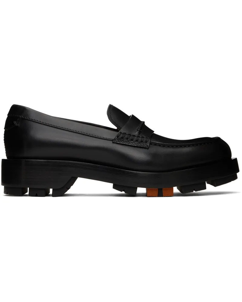 Ermenegildo Zegna Black Udine Loafers Ner