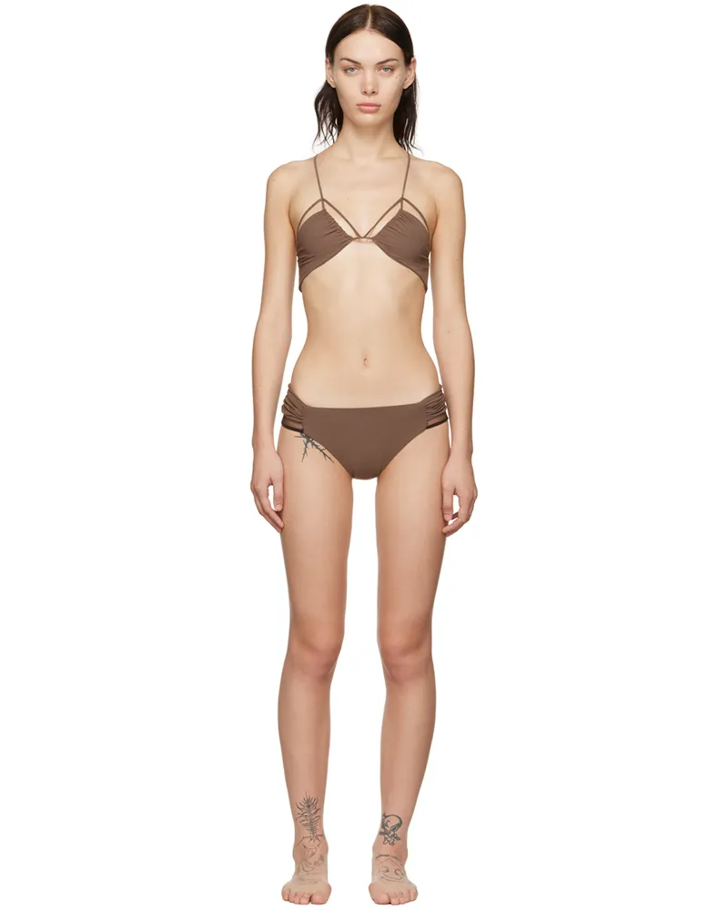 Nensi Dojaka SSENSE Exclusive Taupe Bikini 492