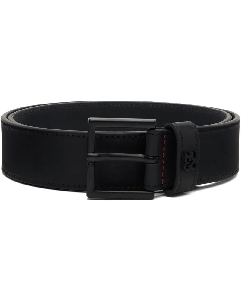 HUGO BOSS Black Logo Hardware Belt 001-black