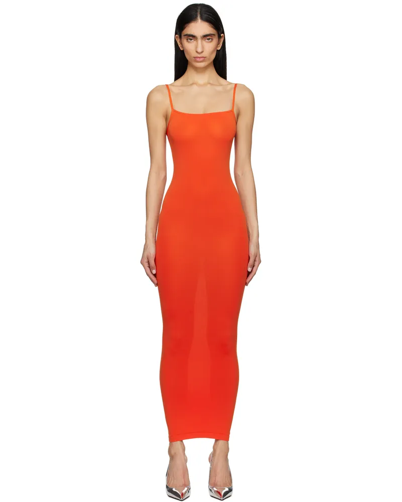 Wolford Red Strap Fatal Maxi Dress 3229