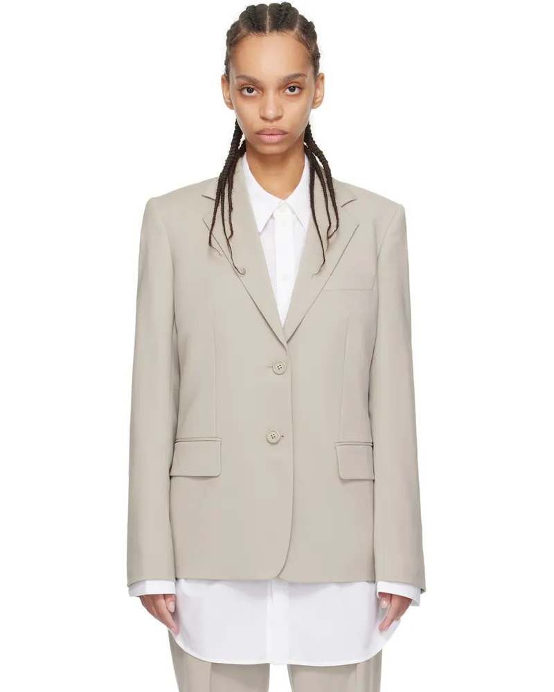 Helmut Lang Beige Classic Blazer Sand