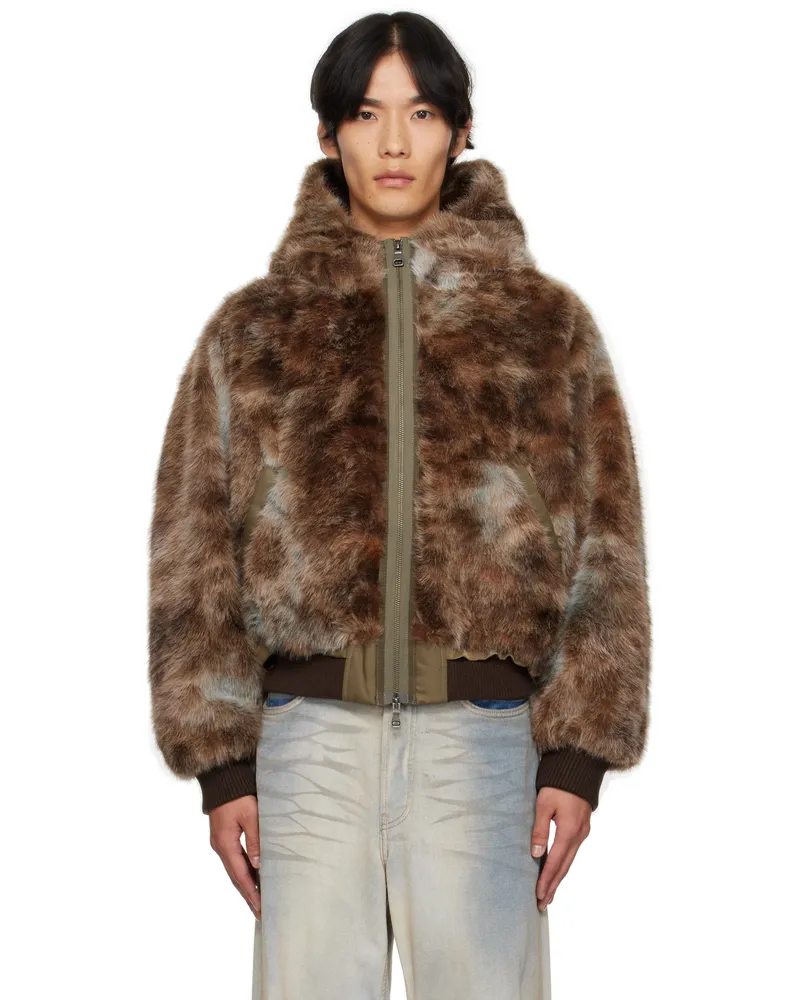 Andersson Bell Brown Vanessa Faux-Fur Jacket Brw