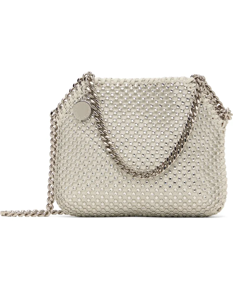 Stella McCartney White Falabella Crystal Mesh Mini Bag 7840