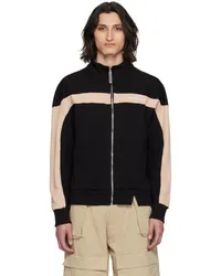 Spencer Badu Black & Beige Bowl Track Jacket Black