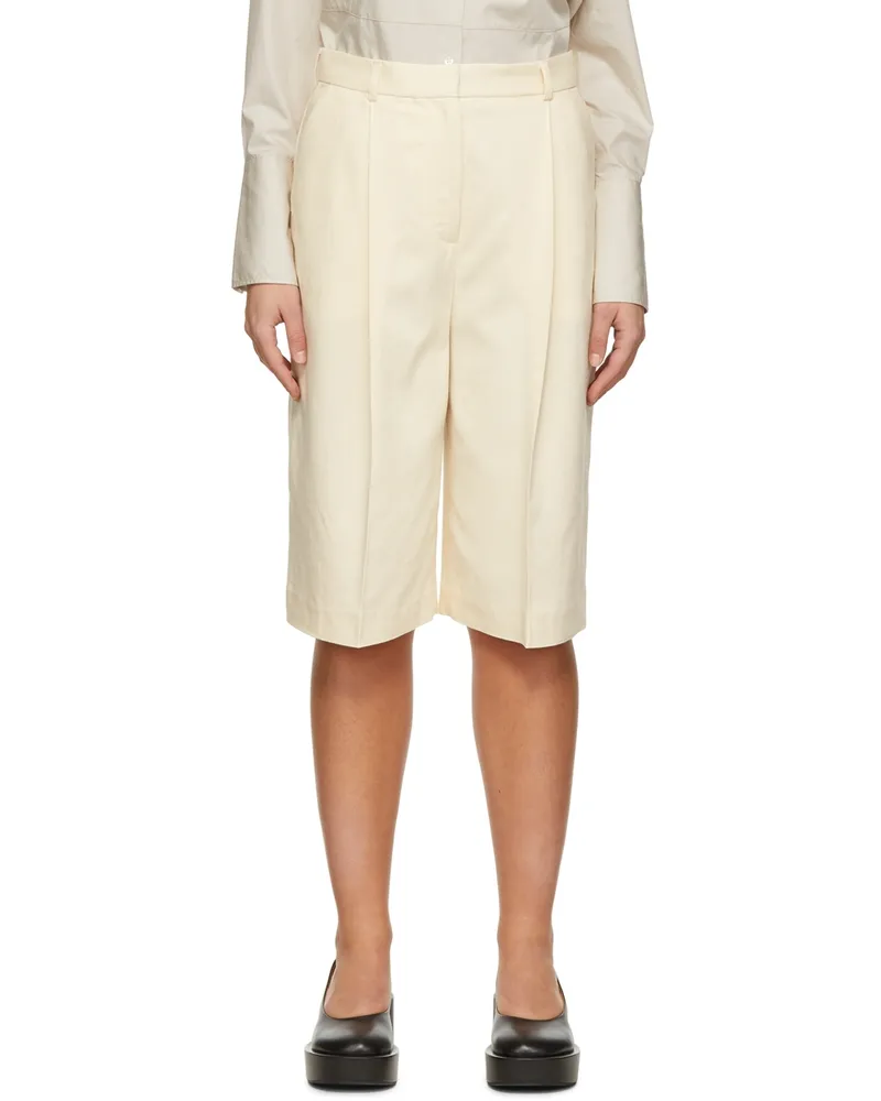 House of Dagmar Off-White Malin Shorts Natural