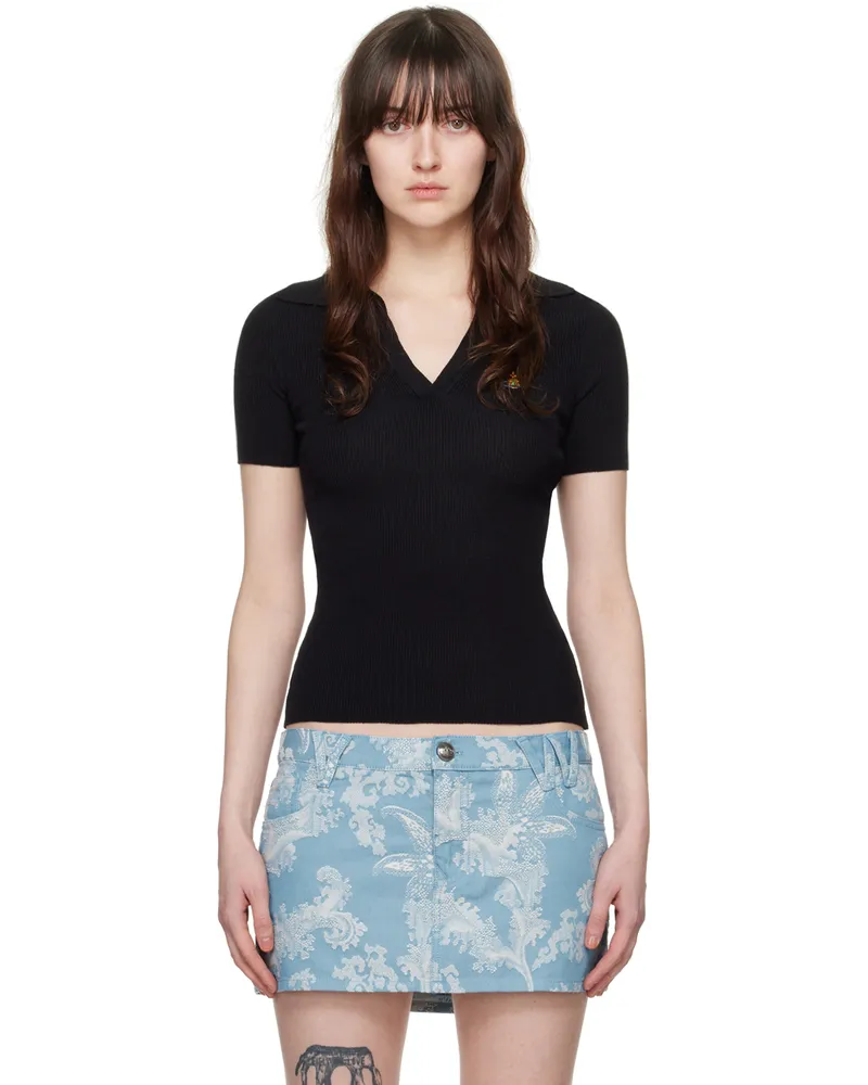 Vivienne Westwood Black Marina Polo Nblack