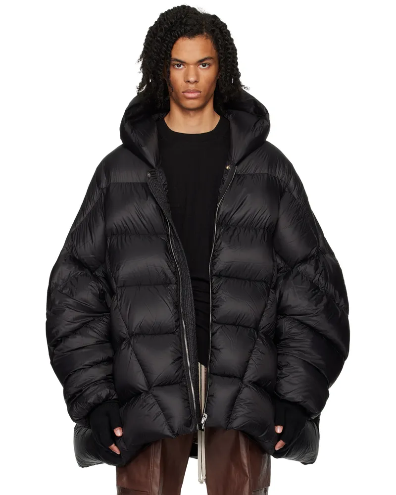 Rick Owens Black Porterville Jumbo Hooded Peter Down Jacket 09