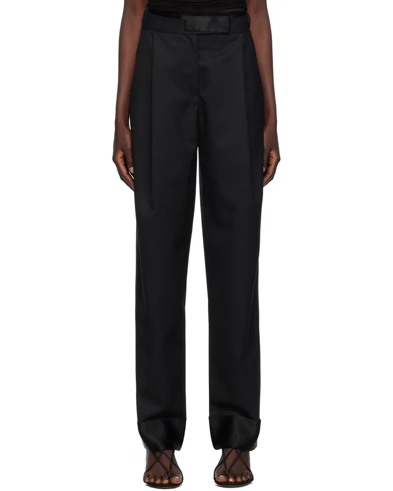 Christopher Esber Black Pegged Trousers Black