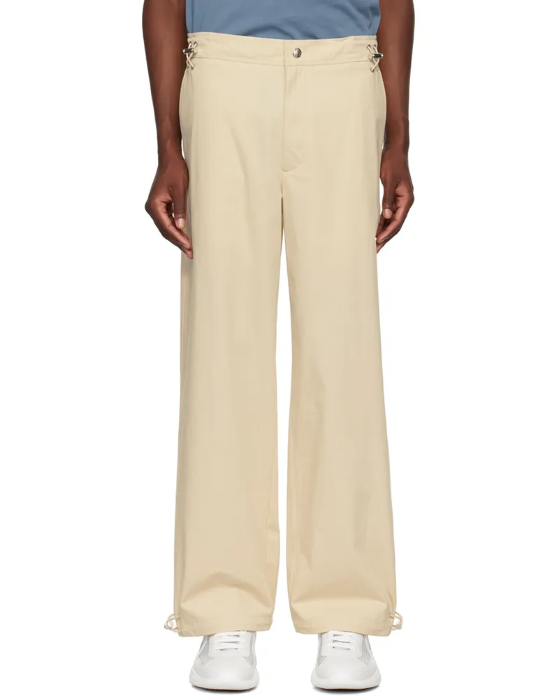 Moncler Beige Cotton Trousers 20n